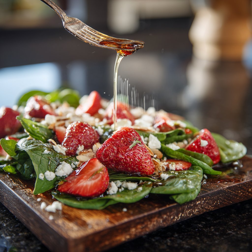 Strawberry Fields Spinach Salad