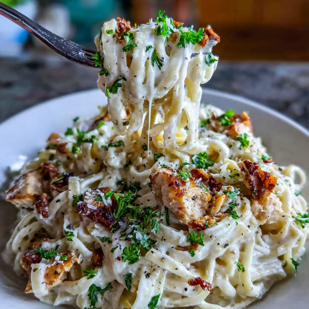 Chicken Alfredo Protein Pasta