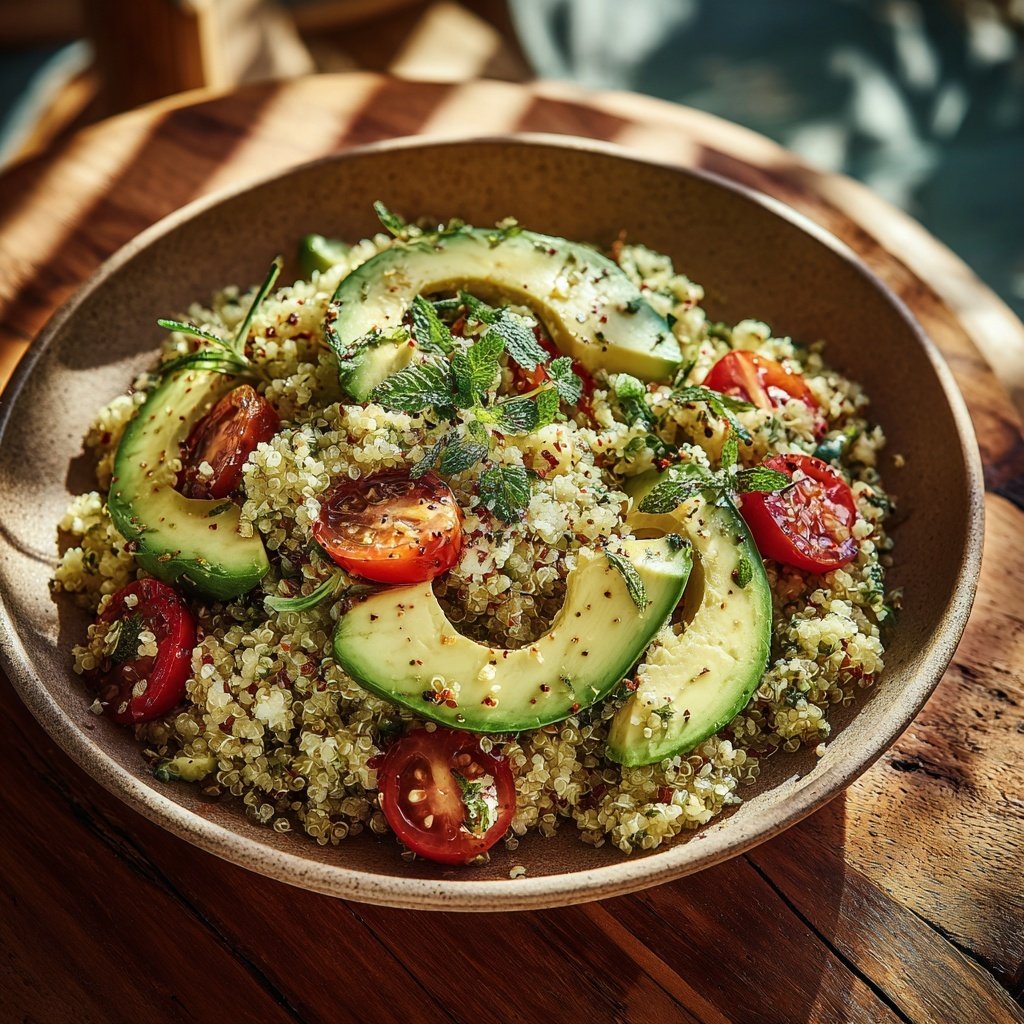 Healthy Avocado Quinoa Salad