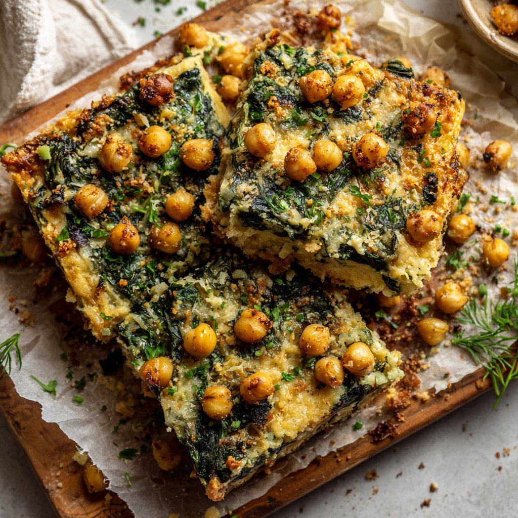 Chickpea and Spinach Casserole